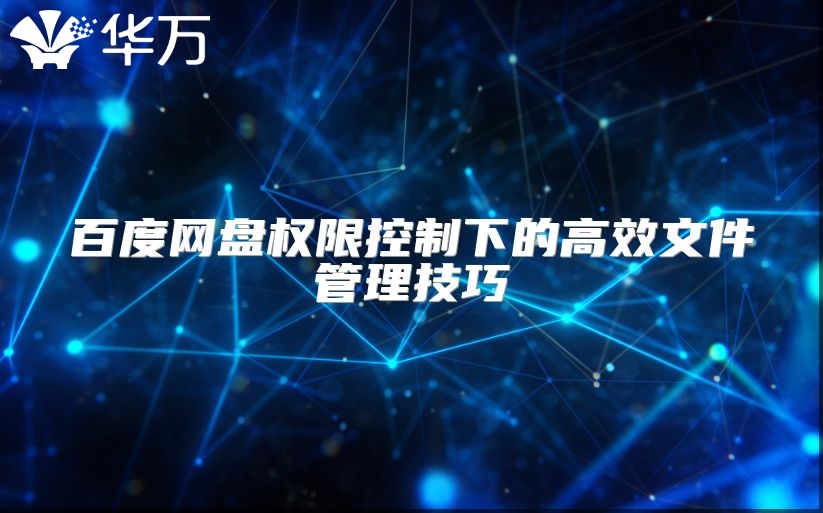 百度网盘权限控制下的高效文件管理技巧