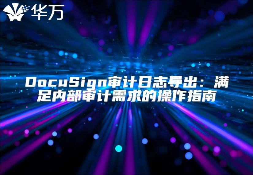 DocuSign审计日志导出：满足内部审计需求的操作指南