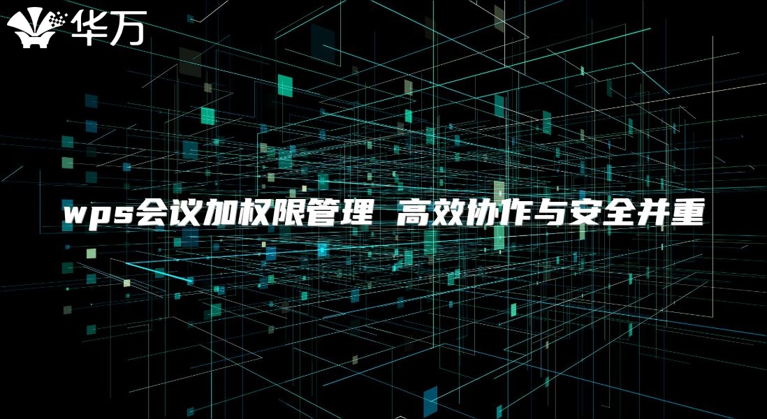 wps会议加权限管理 高效协作与安全并重