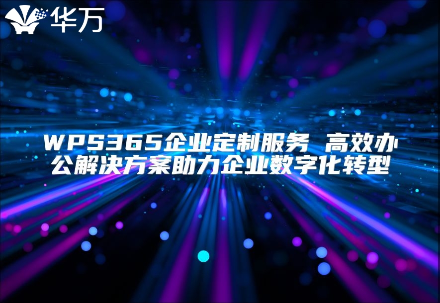 WPS365企业定制服务 高效办公解决方案助力企业数字化转型