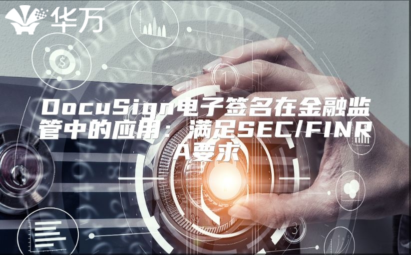 DocuSign电子签名在金融监管中的应用：满足SEC/FINRA要求