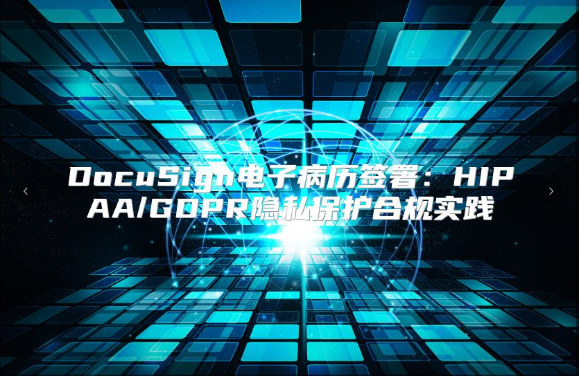 DocuSign电子病历签署：HIPAA/GDPR隐私?；ず瞎媸导? class=