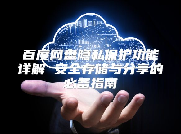 百度网盘隐私?；すδ芟杲?安全存储与分享的必备指南