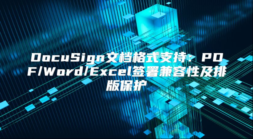 DocuSign文档格式支持：PDF/Word/Excel签署兼容性及排版?；? class=