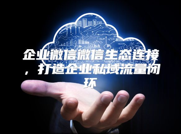 企业微信微信生态连接，打造企业私域流量闭环
