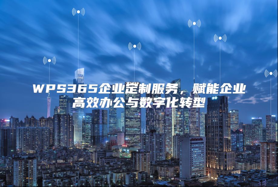 WPS365企业定制服务，赋能企业高效办公与数字化转型