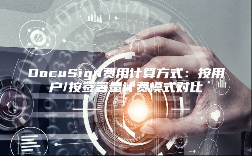 DocuSign费用计算方式：按用户/按签署量计费模式对比