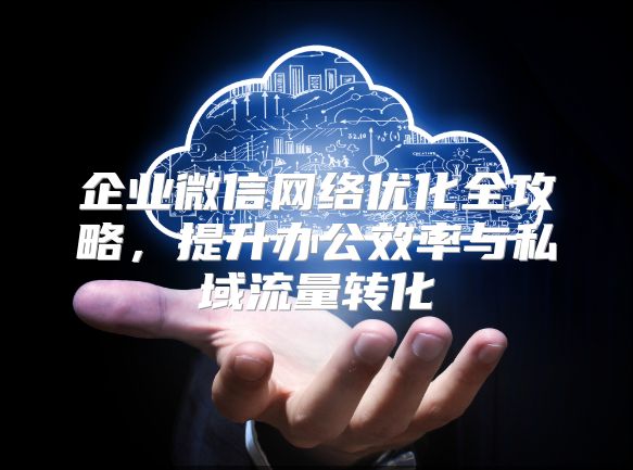 企业微信网络优化全攻略，提升办公效率与私域流量转化