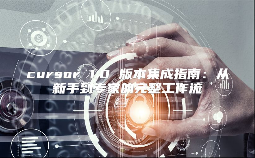 cursor 1.0 版本集成指南：从新手到专家的完整工作流