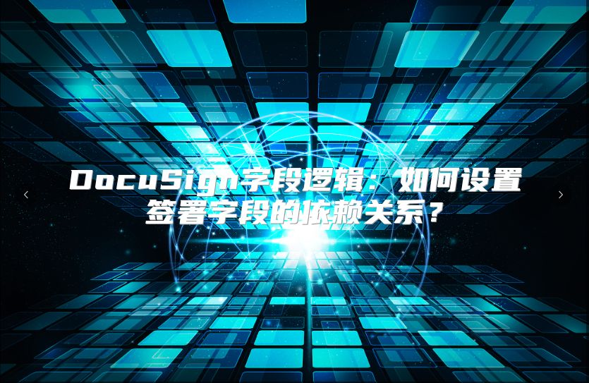 DocuSign字段逻辑：如何设置签署字段的依赖关系？